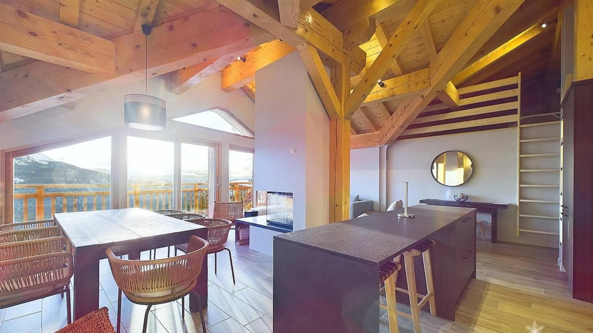 Appartement De Luxe 8 Pers. Avec Cheminee, Parking, Proche Pistes Et Commerces - Fr-1-398-683 Montvalezan Apartman